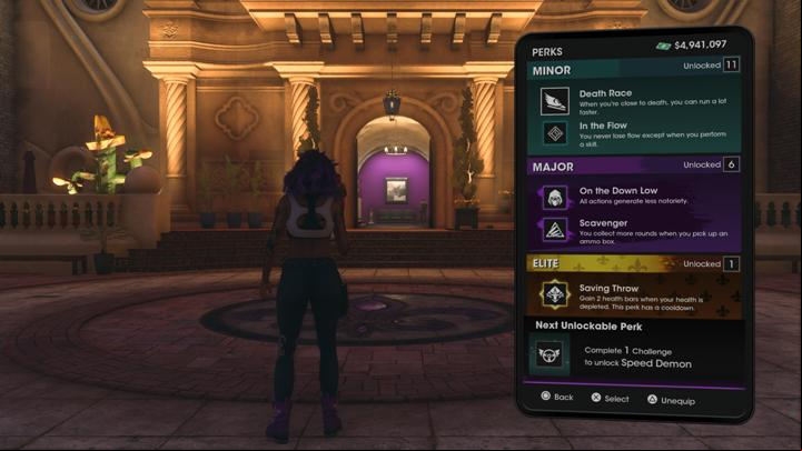 Perks affect gameplay and your combat style - Saints Row 2022: Combat - dodging, special attacks, health regen - Basics - Saints Row Guide, Walkthrough