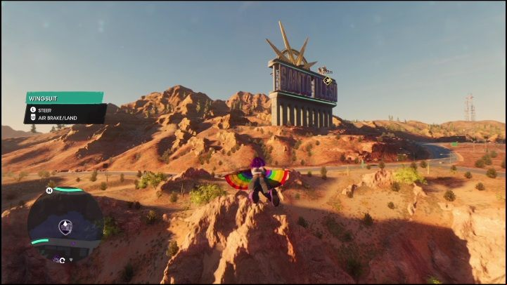 Our hero can use a Wingsuit - Saints Row 2022: World Exploration - ways of traversing & activities - Basics - Saints Row Guide, Walkthrough