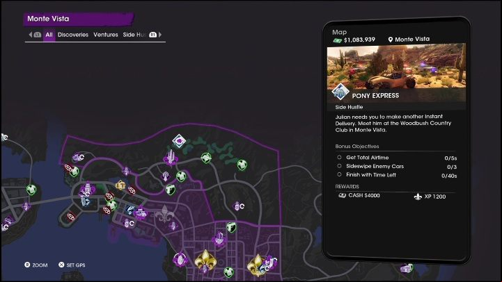 Reward - Saints Row 2022: Side Hustles (Monte Vista) - list and description of activity - Monte Vista - Saints Row Guide, Walkthrough