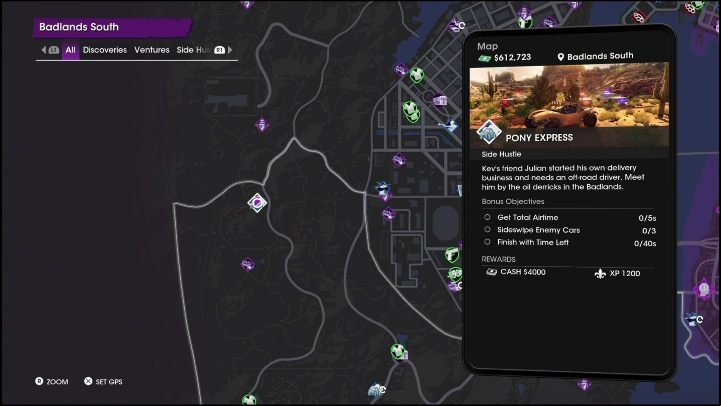 Reward - Saints Row 2022: Side Hustles (Badlands South) - list and description of activity - Badlands South - Saints Row Guide, Walkthrough
