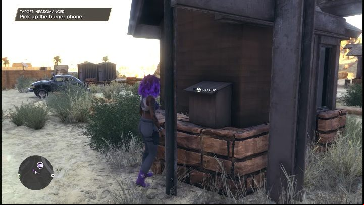 Start by traveling to the marked location - as you arrive, you should see a phone attached to the wall - Saints Row 2022: Necromancer - how to complete? - Wanted - Saints Row Guide, Walkthrough
