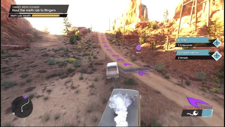 You'll reach a parking lot outside of the city where there is a trailer with smoke coming out of it - Saints Row 2022: Meth Cookery - how to complete contract? - Wanted - Saints Row Guide, Walkthrough