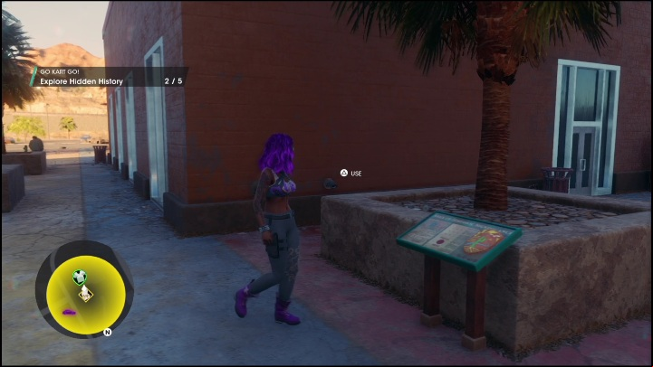 The last beard is next to the wall, near the starting board - Saints Row 2022: Discoveries (El Dorado) - activities list and description - El Dorado - Saints Row Guide, Walkthrough