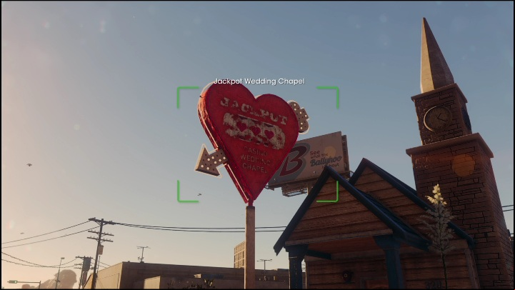 There is a big red heart sign in front of the church - Saints Row 2022: Discoveries (El Dorado) - activities list and description - El Dorado - Saints Row Guide, Walkthrough