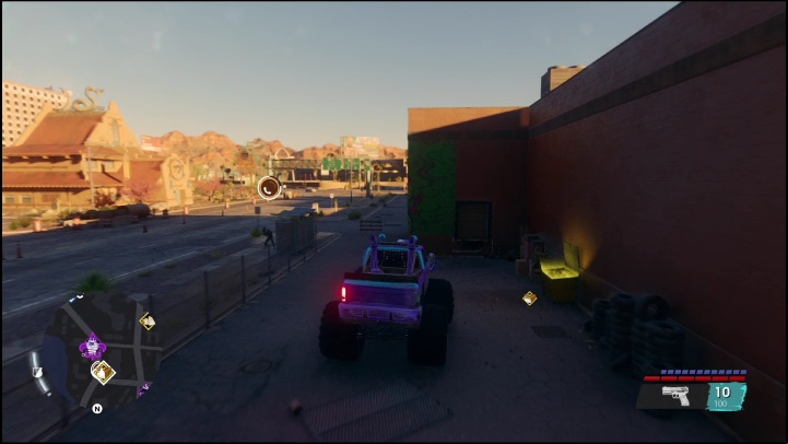 To complete this activity, you only need to search the dumpster that glows gold - Saints Row 2022: Discoveries (East Flats) - list and descriptions of activities - East Flats - Saints Row Guide, Walkthrough