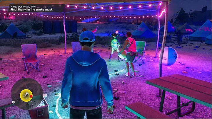 The gang's camp is to the north-east of the workshop - Saints Row 2022: A Piece of the Action - walkthrough - Walkthrough - Saints Row Guide, Walkthrough