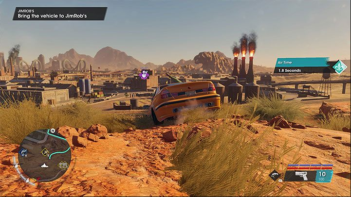 This car can be found near the dam in the southern part of the desert - Saints Row 2022: JimRobs Garage - venture description - Ventures - Saints Row Guide, Walkthrough
