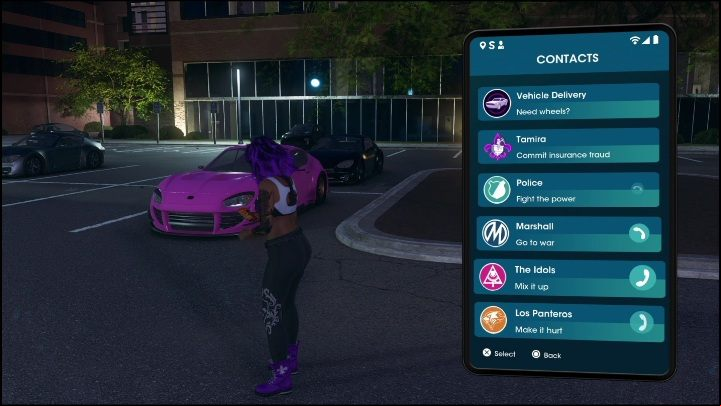 You do that by using the phone - Saints Row 2022: Kakts Radio - venture description - Ventures - Saints Row Guide, Walkthrough