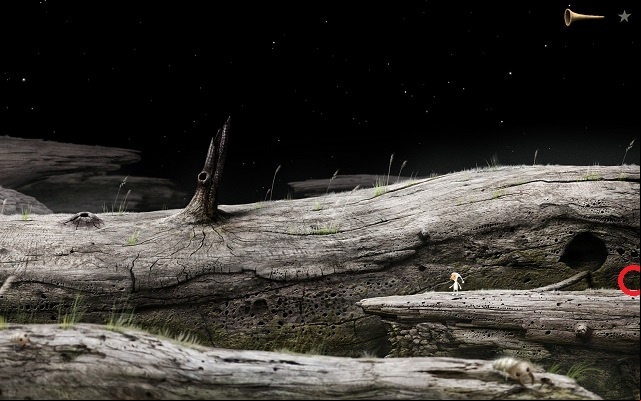After you enter the trunk, you will travel to the next location - Free the bee - Great log - Samorost 3 - Game Guide and Walkthrough