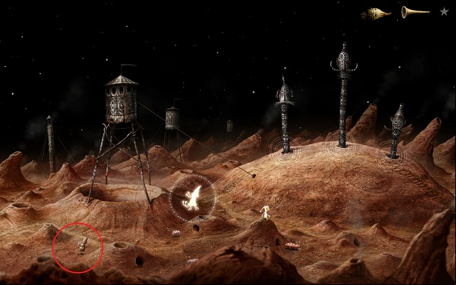 After you complete this task, you will receive another sound collectible (Hermit Crabs Steam achievement) - Start the elevator - Volcanic Vent Planet - Samorost 3 - Game Guide and Walkthrough