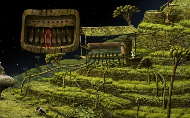 After you left-click on the barrel, an additional will appear on the screen - Enter the tower - Monk Planet - Samorost 3 - Game Guide and Walkthrough