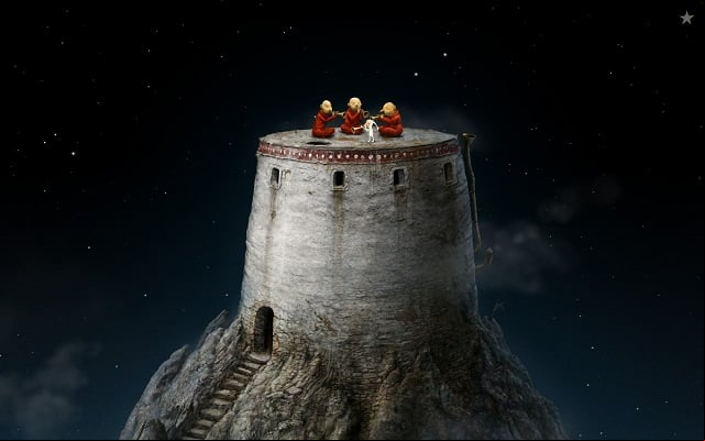 After you restore order to the world, your character s the monks as the owner of the fourth trumpet - Defeat the hydra - Monk Planet - Samorost 3 - Game Guide and Walkthrough