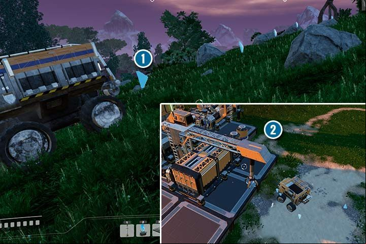 The game is easy to understand what route a vehicle will be driving on, which will make it easier to control the movement of vehicles in your database. - Vehicles in Satisfactory - 10 Important Tips - Satisfactory Guide