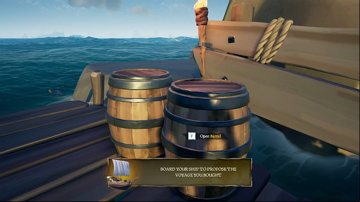 Supplies can be found in barrels that have been scattered all over the island - Sea of Thieves: How to start, 7 Simple Steps - tips, advice - For Landlubbers - Sea Of Thieves Guide