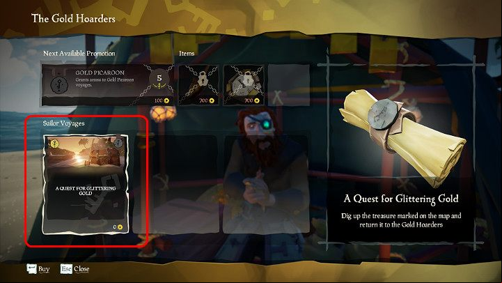 The first job from the Gold Hoarders is available for absolutely free so go ahead and buy it - Sea of Thieves: How to start, 7 Simple Steps - tips, advice - For Landlubbers - Sea Of Thieves Guide