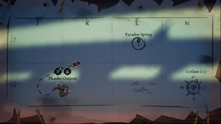 After this, a new item will appear in the item menu in the Quests section - a treasure map - Sea of Thieves: How to start, 7 Simple Steps - tips, advice - For Landlubbers - Sea Of Thieves Guide