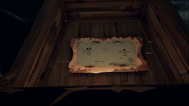Mark your destination on the map to make it easier for you to get there - Sea of Thieves: How to start, 7 Simple Steps - tips, advice - For Landlubbers - Sea Of Thieves Guide