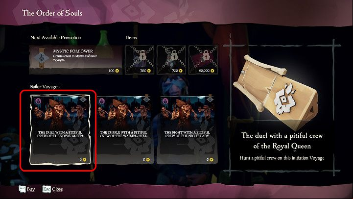 Go to a representative of the Order of Souls trading company, who youll find at each port in a purple tent, and then accept one of the free contracts - Sea of Thieves: How to start, 7 Simple Steps - tips, advice - For Landlubbers - Sea Of Thieves Guide