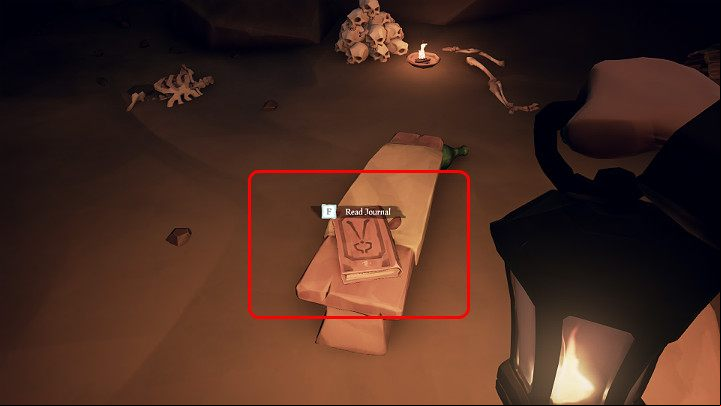 By using clues from the task description we went to Sunken Grove and reclaimed Wandas journal - Sea of Thieves: Daily Bounties event - Events - Sea Of Thieves Guide