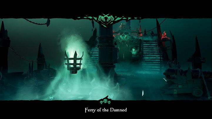 The souls that wind up on the Ferry of The Damned can freely explore the ship and interact with other pirates that were sent there - they can play music together or use emoticons - Sea of Thieves: Resurrection system, Ferry of The Damned - For Landlubbers - Sea Of Thieves Guide