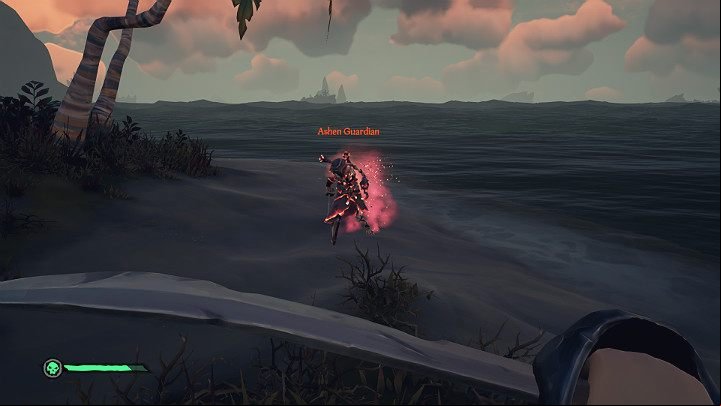 If you want to search for one of the skeleton captains, search the shores of the islands - an Ashen Guardian doesnt go deep into the land - Sea of Thieves: Ashen Guardians Notes - For Landlubbers - Sea Of Thieves Guide