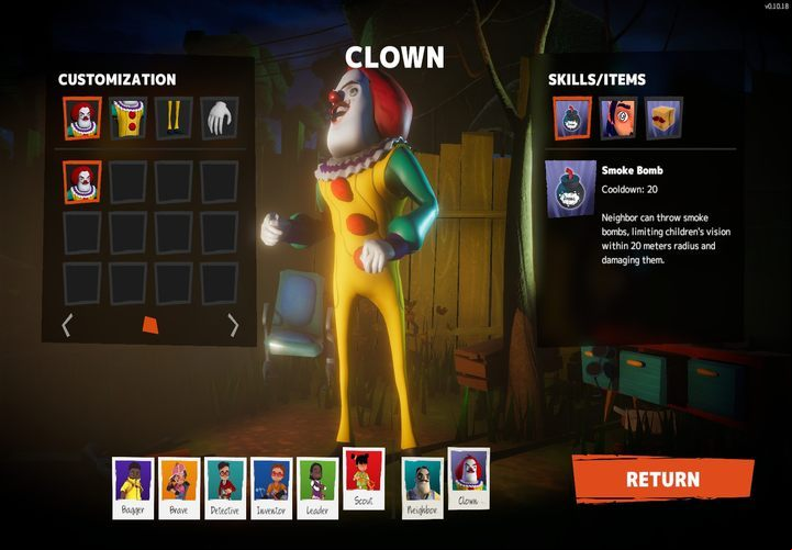 When you decide not to wear the skin, you can still choose it - you may not be able to use the skin, but its active and ive abilties are unlocked - you can use them as a standard neighbor - Secret Neighbor Guide