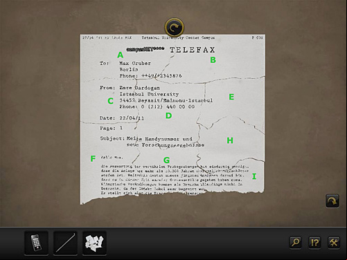 Combine shreds of paper following the above schema - with Emre Dardogan - Chapter 2 - Göbekli Tepe, Turkey - Secret Files 3: The Archimedes Code - Game Guide and Walkthrough