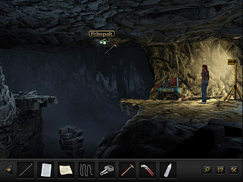 Now get the pressure gun with paint and use it on the crevice on the ceiling - Get to Emre - Chapter 2 - Göbekli Tepe, Turkey - Secret Files 3: The Archimedes Code - Game Guide and Walkthrough