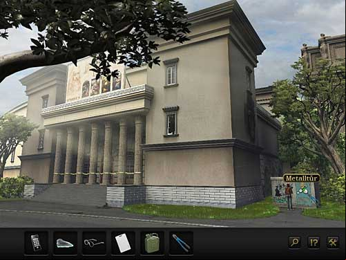 Go back to the museum building and use the bolt cutter to unlock the generator box - Get power - Chapter 4 - San Francisco, USA - Secret Files 3: The Archimedes Code - Game Guide and Walkthrough