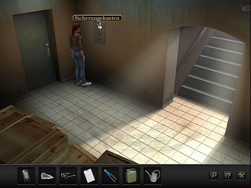 Leave the archive and examine the fuse box hanging on the wall - Solve the problem of lighting in the archive - Chapter 4 - San Francisco, USA - Secret Files 3: The Archimedes Code - Game Guide and Walkthrough