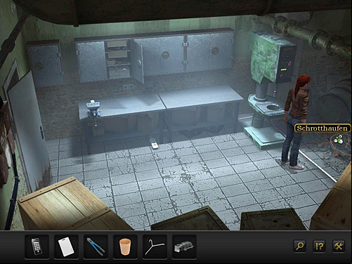 Examine also a scrap heap on the right - Defeat the robot - Chapter 5 - Alcatraz, USA - Secret Files 3: The Archimedes Code - Game Guide and Walkthrough