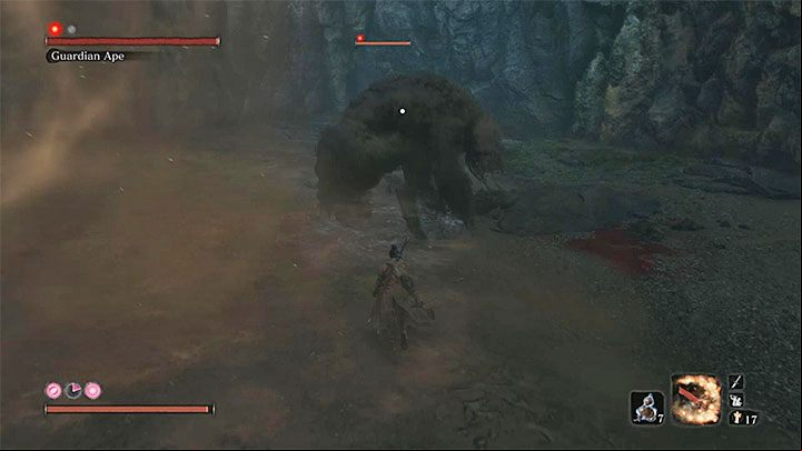 The biggest problem in the second phase is that the boss will summon another giant ape - Headless Guardian Ape in Ashina Depths | Sekiro Shadows Die Twice Boss Fight - Bosses - Sekiro Guide and Walkthrough
