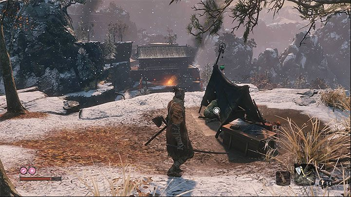 Once you get back to the Ashina Castle Grounds, focus first on re-investigation of the village, where the old lady is living - In what order to explore the initial locations in Sekiro Shadows Die Twice? - FAQ - Sekiro Guide and Walkthrough