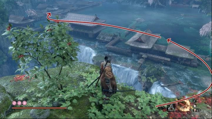 After the battle, you can see the entire area of this site - Fountainhead Palace | Sekiro Shadows Die Twice Walkthrough - Main story - Sekiro Guide and Walkthrough