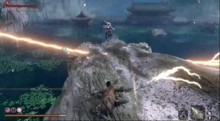Defeating this boss, you get the opportunity to enter the lake - Fountainhead Palace | Sekiro Shadows Die Twice Walkthrough - Main story - Sekiro Guide and Walkthrough