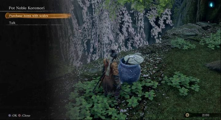 Pot Noble Koremori. - Fountainhead Palace | Sekiro Shadows Die Twice Walkthrough - Main story - Sekiro Guide and Walkthrough