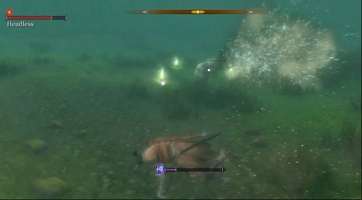 This Headless uses basic attacks - Headless (underwater) #1 | Sekiro Shadows Die Twice Boss Fight - Bosses - Sekiro Guide and Walkthrough