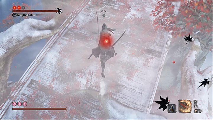 Face the partially invisible Monk - True Corrupted Monk | Sekiro Shadows Die Twice Boss Fight - Bosses - Sekiro Guide and Walkthrough