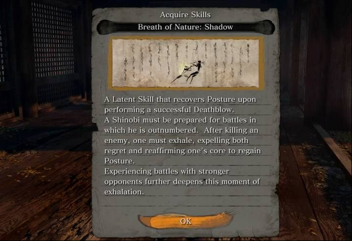 For the completed battle you get a new skill. - Armored Warrior | Sekiro Shadows Die Twice Boss Fight - Bosses - Sekiro Guide and Walkthrough
