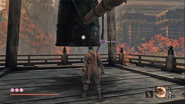 The area we talk about is the Bell Demons Temple, located in the area of the Senpou Temple on a hill, away from the main buildings - Is it worth to ring the great bell in Senpou Temple in Sekiro? - FAQ - Sekiro Guide and Walkthrough