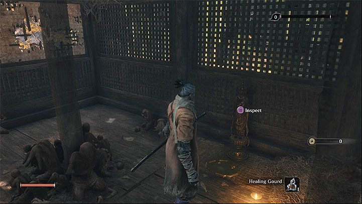 There is a Buddha idol in the room with the sculptor - Dilapidated Temple | Sekiro Shadows Die Twice Walkthrough - Main story - Sekiro Guide and Walkthrough