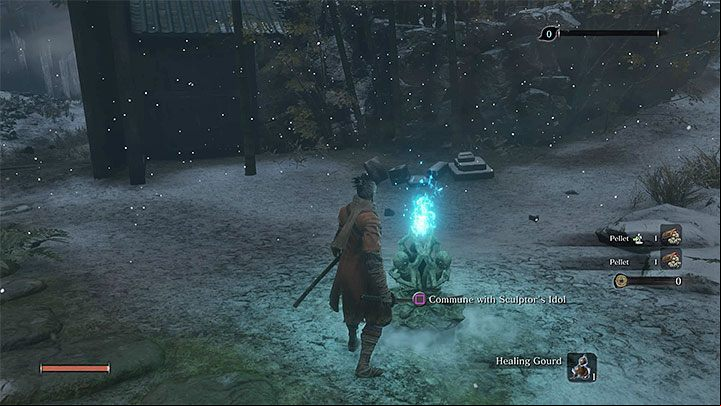 There is a Sculptors Idol at the main yard - Dilapidated Temple | Sekiro Shadows Die Twice Walkthrough - Main story - Sekiro Guide and Walkthrough