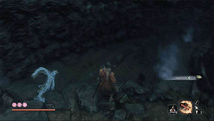 The second additional area in the Sunken Valley is a cave, which is the lair of the Great Serpent (the same one that attacked the hero after leaving the Fort) - Sunken Valley | Sekiro Shadows Die Twice Walkthrough - Main story - Sekiro Guide and Walkthrough
