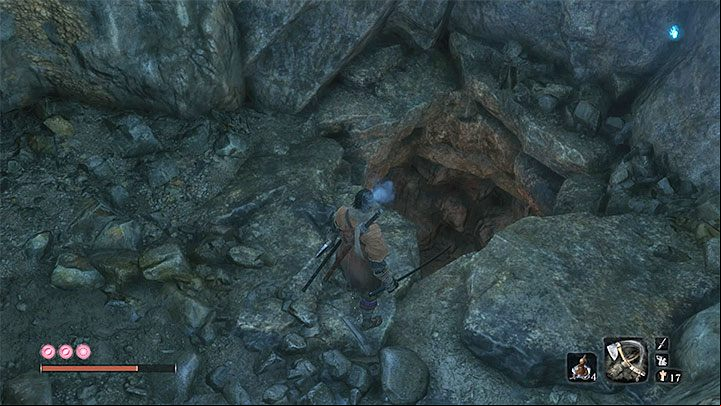 Start the linear ascent and jump into the lower cave - Ashina Depths | Sekiro Shadows Die Twice Walkthrough - Main story - Sekiro Guide and Walkthrough