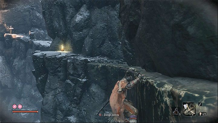 Hang down the ledge and start moving left - Headless #2 | Sekiro Shadows Die Twice Boss Fight - Bosses - Sekiro Guide and Walkthrough