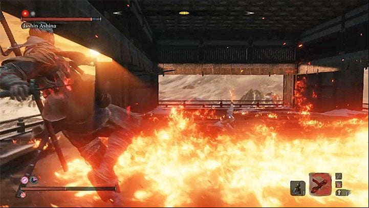 Two other fire attacks of Isshin - Shura | Sekiro Shadows Die Twice endings - Game Endings - Sekiro Guide and Walkthrough