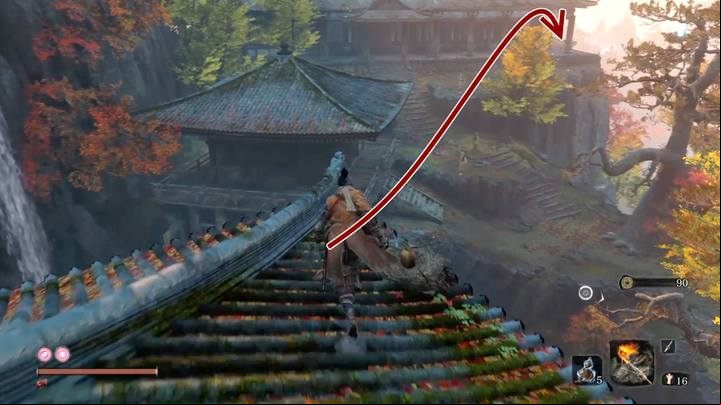 Long-arm Centipede Senun boss resides in the Senpou Temple, shortly after the battle with the Armored Warrior - Long-arm Centipede Senun | Sekiro Shadows Die Twice Boss Fight - Bosses - Sekiro Guide and Walkthrough
