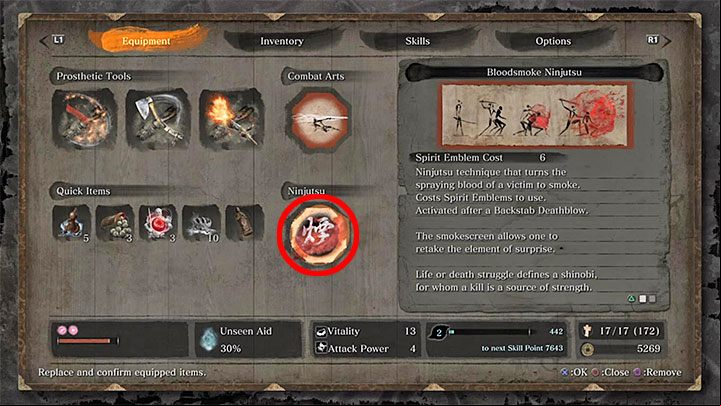 After making enough progress in the game, you will be able to combine Backstab Deathblow with ninjutsu techniques - How to perform Backstab Deathblow in Sekiro Shadows Die Twice? - FAQ - Sekiro Guide and Walkthrough
