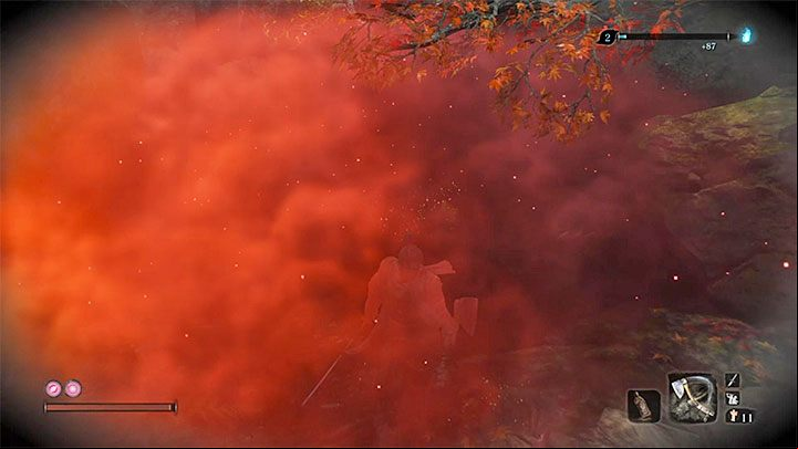 From now on every Backstab Deathblow can be followed-up with another press of the attack button - it will cause the blood to turn into smoke - How to perform Backstab Deathblow in Sekiro Shadows Die Twice? - FAQ - Sekiro Guide and Walkthrough