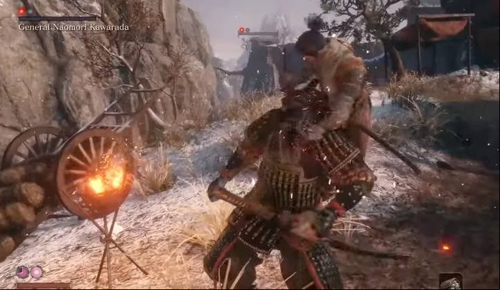 The first mini-boss is a good test of your skills - Ashina Outskirts | Sekiro Shadows Die Twice Walkthrough - Main story - Sekiro Guide and Walkthrough